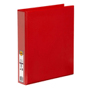 Marbig Clear View Insert Ring Binder Folder 2D 38mm A4 Red Box 12 5412003B (Box 12) - SuperOffice