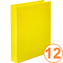 Marbig Clear View Insert Ring Binder Folder 2D 38mm A4 Yellow Box 12 5412005 (Box 12) - SuperOffice