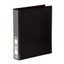 Marbig Clear View Insert Ring Binder Folder 3D 38mm A4 Black 12 Pack 5413002B (12 Pack) - SuperOffice