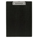 Marbig Clipboard PVC A4 Black Pen Holder Sturdy Pack 6 4302002 (6 Pack) - SuperOffice