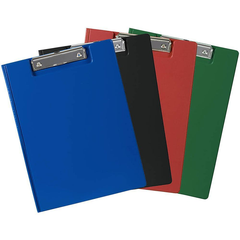 Marbig Clipfolder Pvc Foolscap Assorted Pack 12 4300599 - SuperOffice