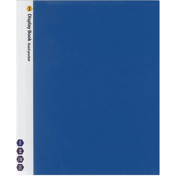 Marbig Display Book 20 Pocket A4 Blue 2003801 - SuperOffice