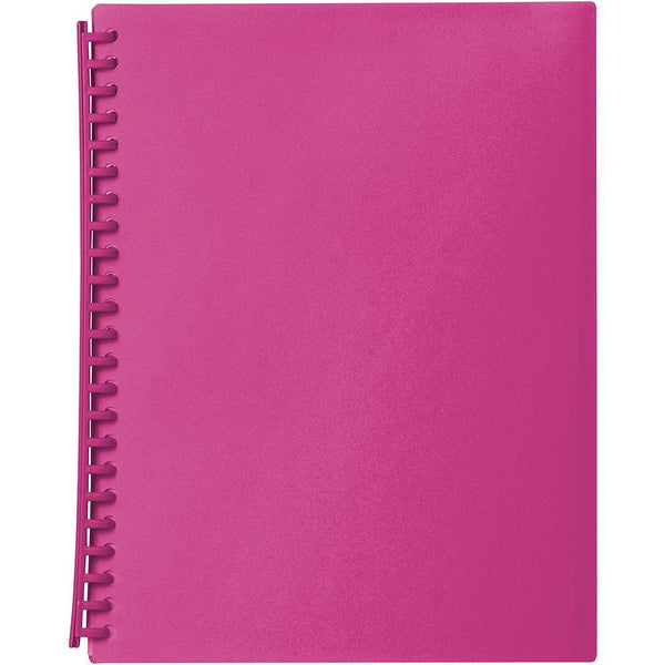 Marbig Display Book 20 Pocket A4 Pink 2007309 - SuperOffice