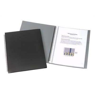 Marbig Display Book Fixed Twin Wire A4 Black 2008702 - SuperOffice