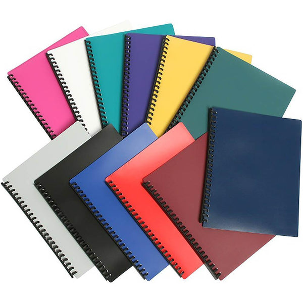 Marbig Display Book Refillable 40 Pocket A4 Assorted Pack 12 2007499 - SuperOffice