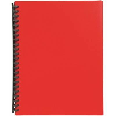 Marbig Display Book Refillable 40 Pocket A4 Red 2007403 - SuperOffice