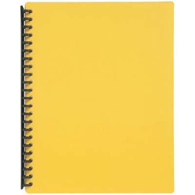 Marbig Display Book Refillable 40 Pocket A4 Yellow 2007405 - SuperOffice