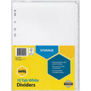 Marbig Divider Manilla 10-Tab A4 White 37400F - SuperOffice