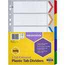 Marbig Divider Manilla 5-Tab A4 Assorted 35011F - SuperOffice