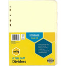 Marbig Divider Manilla 6-Tab A4 Buff Pack 10 37610F - SuperOffice