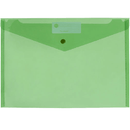 Marbig Doculope Folder Wallet Button Closure A4 Translucent Green Pack 10 2015004 (Pack 10) - SuperOffice