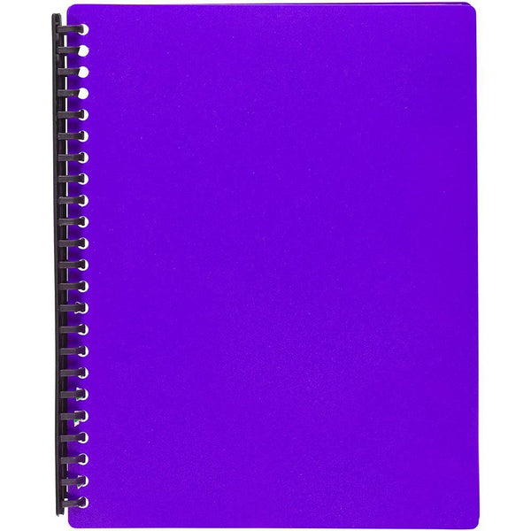 Marbig Easyzip Refillable Display Book A4 Purple 2008319 - SuperOffice