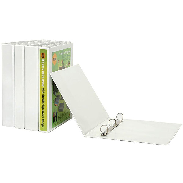 Marbig Enviro Insert Ring Binder 4D 19Mm A4 White 5441908 - SuperOffice