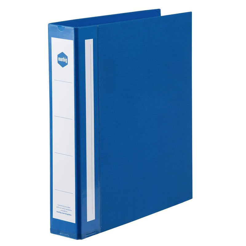 Marbig Enviro Wide Capacity Ring Binder 3D 38Mm A4 Blue 5903001 - SuperOffice