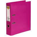 Marbig Linen Lever Arch File Folder PE A4 75mm Pink Box 10 6601009 (Box 10) - SuperOffice