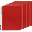 Marbig Non-Refilable Display Book Clear Cover 20 Pocket A4 Red 10 Pack 2003703 (10 Pack) - SuperOffice