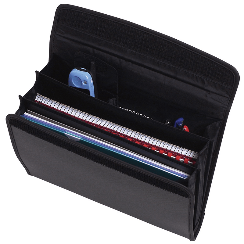 Marbig Pro Series Attache Wallet Black Expanding Portable Folder File 9009102 - SuperOffice