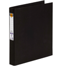 Marbig Ring Binder File Folder PE 25mm 2D A4 Black Box 6 5022102 (Box 6) - SuperOffice