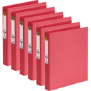 Marbig Ring Binder File Folder PE 25mm 2D A4 Coral Red Box 6 5022129 (Box 6) - SuperOffice