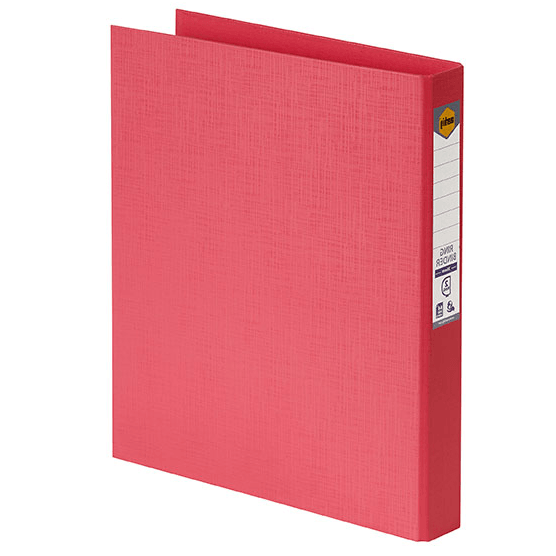 Marbig Ring Binder File Folder PE 25mm 2D A4 Coral Red Box 6 5022129 (Box 6) - SuperOffice