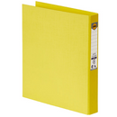 Marbig Ring Binder File Folder PE 25mm 2D A4 Lemon Yellow Box 6 5022105 (Box 6) - SuperOffice