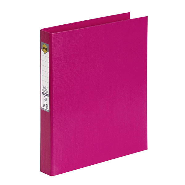 Marbig Ring Binder File Folder PE 25mm 2D A4 Pink Box 6 5022109 (Box 6) - SuperOffice