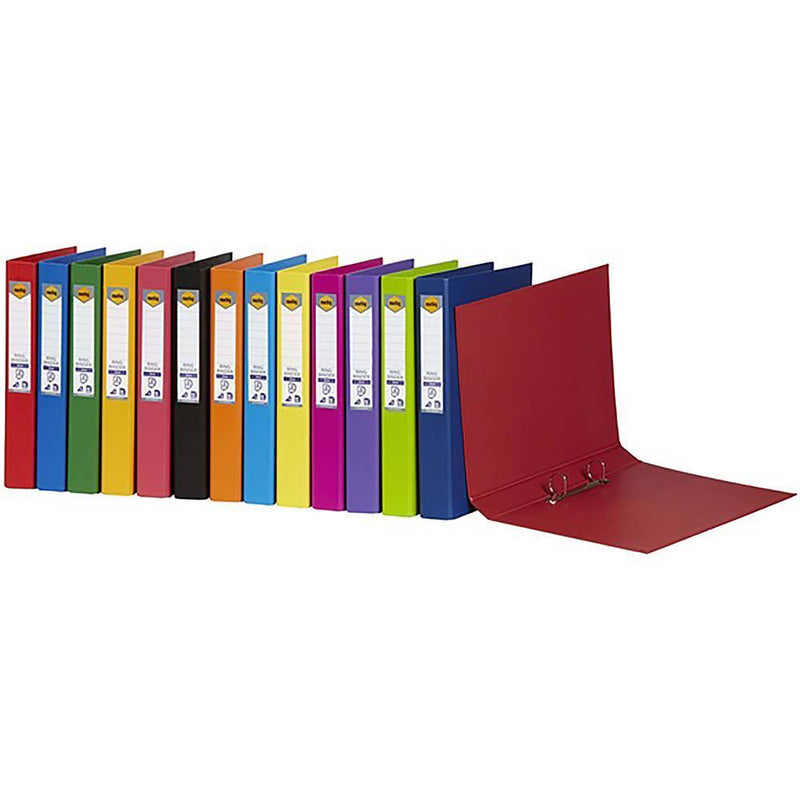 Marbig Ring Binder Pe 25Mm 2D A4 Assorted 5022099 - SuperOffice