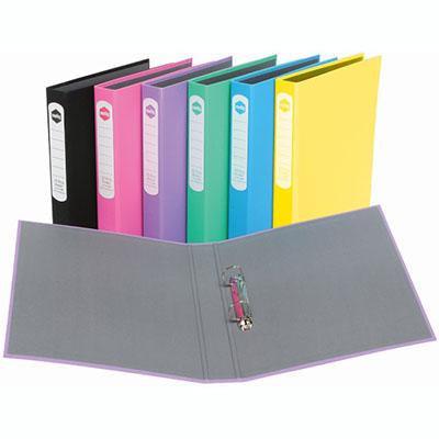 Marbig Ring Binder Pe 25Mm 2D A4 Gloss Assorted 5540099D - SuperOffice