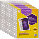 Marbig Sheet Protectors Bound A4 Heavy Weight Pack 100 25400 (10 Pack of 10) - SuperOffice