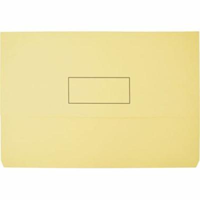 Marbig Slimpick Document Wallet Foolscap Buff Pack 10 4004307 - SuperOffice