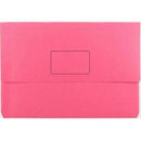 Marbig Slimpick Document Wallet Foolscap Pink Pack 50 4004009(Pack 50) - SuperOffice