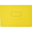 Marbig Slimpick Document Wallet Foolscap Yellow Pack 50 4004005(Pack 50) - SuperOffice