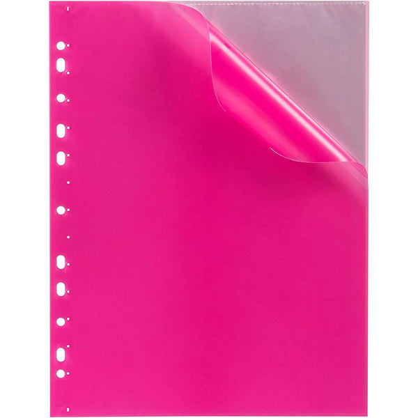 Marbig Soft Touch Binder Display Book 10 Pocket A4 Pink 2300509 - SuperOffice