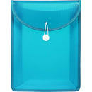 Marbig Top Load File Folder With Elastic Closure PP A4 Aqua Blue Pack 10 9007104 (Pack 10) - SuperOffice