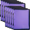 Marbig Zipper Binder Folder With Handle 3D 25mm A4 Purple 10 Pack 6780019 (10 Pack) - SuperOffice