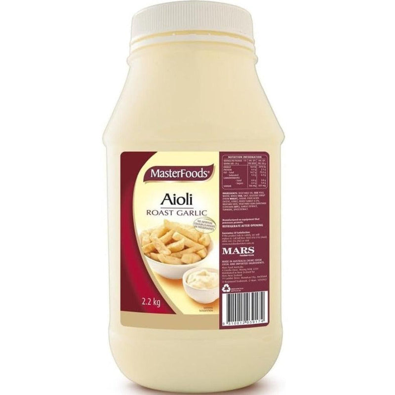 Masterfoods Roast Garlic Aioli Salad Dressing 2.2kg Bottle Bulk 375777 - SuperOffice