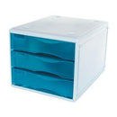 Metro Desktop Filing 3 Drawers B4 Blueberry 234384 - SuperOffice