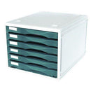 Metro Desktop Filing 6 Drawers B4 Blueberry 234394 - SuperOffice