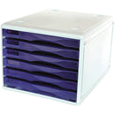 Metro Desktop Filing 6 Drawers B4 Grape 234399 - SuperOffice