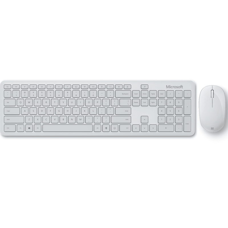 Microsoft Wireless Keyboard & Mouse Monza Grey White QHG-00047 - SuperOffice
