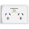 Monster Dual Socket Surge Protector White MT-FPSP2700W - SuperOffice