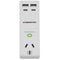 Monster Single Socket Surge Protector with USB-C & USB-A Ports White MT-FPSPU30WW - SuperOffice