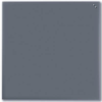 Naga Magnetic Glassboard 1000 X 1000Mm Grey 10110 - SuperOffice