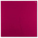 Naga Magnetic Glassboard 1000 X 1000Mm Red 10120 - SuperOffice