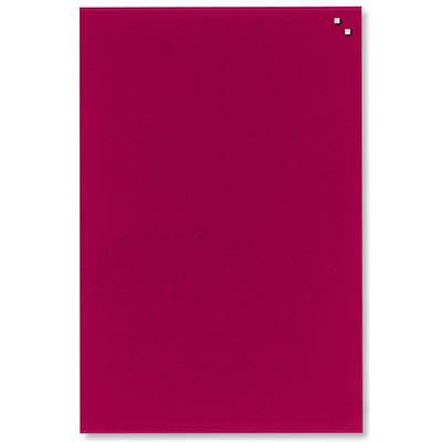 Naga Magnetic Glassboard 400 X 600Mm Red 10520 - SuperOffice