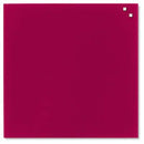 Naga Magnetic Glassboard 450 X 450Mm Red 10720 - SuperOffice