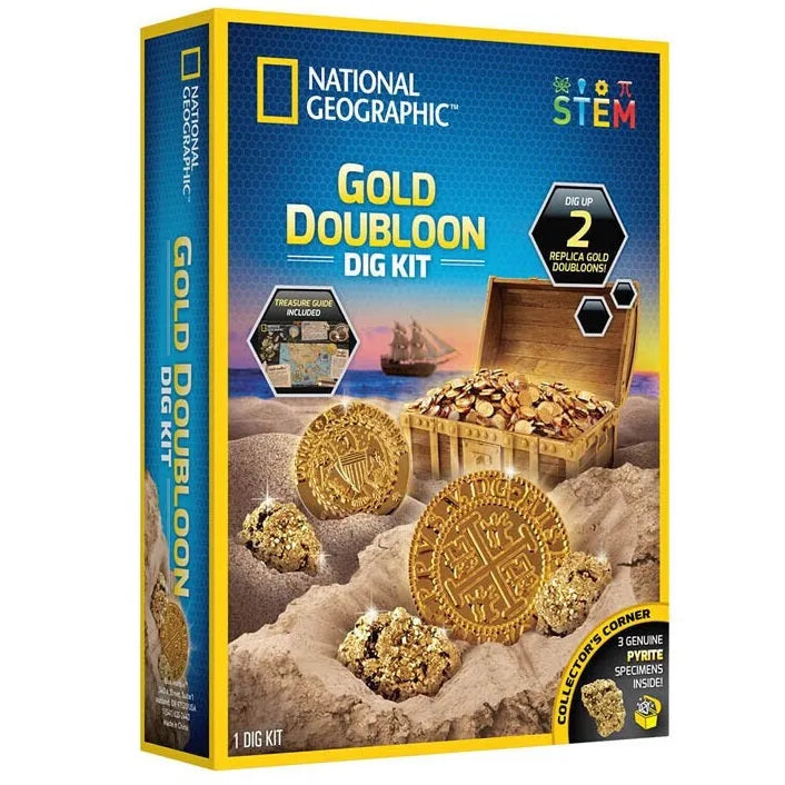 National Geographic Gold Doubloon Dig Kit Fun Play Activity RTNGDOUBDIG - SuperOffice