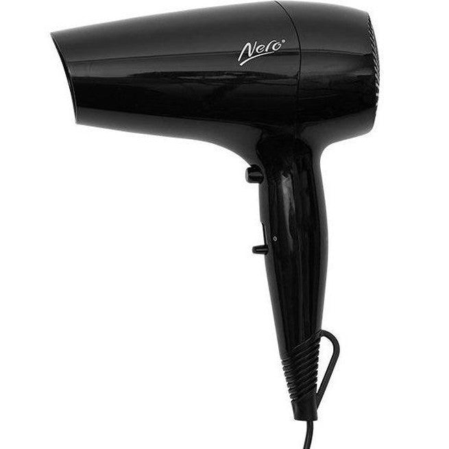 Nero Express Hair Dryer Compact Small Light Weight Gloss Black 7411551 - SuperOffice