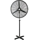 Nero Industrial Pedestal Fan On Stand Oscillating Warehouse Factory 7490621 - SuperOffice