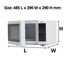 Nero Microwave 800 Watt 23 Litre White Conventional 747230 - SuperOffice